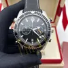 Erkekler için Erkekler Vk kuvars saatler Menwatch Designer Watches 42mm Moda Saatleri Deri Kayış Lüks Saat Montre De Luxe Kol saat