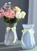 Vase Ins Nordic Flowers Vase Home Decor Tabletop Blue Gray Terrarium for Glass Weddingデスクトップ装飾