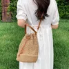 Akşam Çantalar Yüksek Kapasiteli Siper Omuz Drawstring Kadınların kova çantası çantası dokuma çanta gündelik boho plaj crossbody