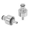 Rubinetti per lavabo da bagno 6 pezzi Tappo di carbonatazione in acciaio inossidabile 304 5/16 pollici Barb Ball Lock Tipo Fit Soft Drink Bottiglie in PET Homebrew Kegging