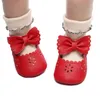 First Walkers Spring e Autumn Hollow Girl's Walking Shoes Cute Bow Princess Soft Sole Anti-Slip Girls