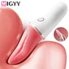 Tongue Spot Clitoral Vibrator Tickler Sex Toy para mujeres 12 Pattern Vibrating Vaginal Massage Adult Product