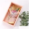 Decorative Flowers Wreaths Valentine Day Soap Flower Gift Box Simation Rose Bouquet Mother Wedding Birthday Decor Drop Delivery Ho Dh95D