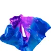 Sarongs 100% Real Chinese Silk Veil Shawl Women Scarf Costume Accessory Customized Handmade Dyed Silk Veil Belly Dance Pure Natural Veil 230526