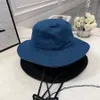 Sombrero de senderismo de diseñador Sombreros de pescador de moda para hombres Mujer Corbata informal Gorras para el sol Color sólido Denim 2 colores