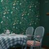 Bakgrundsbilder American Rustic Apple Tree Wall Papers Home Decor Leaf Flower Bulpet Roll för vardagsrum sovrum dekoration väggmålning