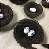 Novelty Items Bird Nest Vine Woven St Easter P O Props Home Decor Mtisize Drop Delivery Garden Dh9Ha