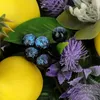 Dekoracyjne kwiaty lawendowe kradzież w wieniec sztuczny kwiatowy łup do ślubu łuku przednie drzwi do drzwi