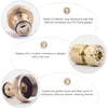 Watering Equipments 10Pcs Garden Hose Quick Connector Practical Water Pipe Joint Fittings (Golden)