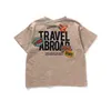 T-shirt in puro cotone primavera/estate per bambini e bambine 23ss Summer New Medaglia stile outdoor con stampa ricamata T-shirt a maniche corte per bambini