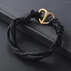 Chains IJB5020 Herz-verstellbares Urnen-Armband für menschliches Gedenken, Asche-Andenken, schwarzes Seil, Einäscherung