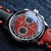 Нарученные часы Таинственные код мужчины смотрят 40 -миллиметровый роскошный хронограф Кварц Кварц Шилные часы Спорт 50 м.