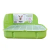 Forniture per piccoli animali Animali domestici Coniglio Toilette Letto quadrato Pan Vasino Trainer Biancheria da letto Lettiera per animali Pulizia Drop Ship Consegna Hom Dhb6I