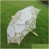 Guarda -chuvas lacas de renda parasol guarda -chuva vintage de noiva da dama de noiva para p O Props Drop Drop Drop Home Garden Househol Dh9Uy