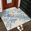 Tapis Style chinois paillasson tapis fleur salon chambre salle de bain couloir anti-dérapant facile à nettoyer PVC tapis de cuisine
