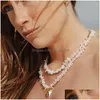 Chokers choker vrouwelijke charme parel ketting natuursteen sile stiking ontwerp 2023 modetrend nek sieraden reisvakantie boh dhihb