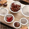 Narzędzia do herbaty kawy 100pcs Infusers 5 cm Stal nierdzewna przyprawa do słoika słoiki slerek kula zamykająca sitko herbaciarki infuzyj DHFJS