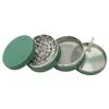 Pipe à fumer New Crack Paint Smoke Grinder 4 couches 63mm Creative Texture Matte Zinc Alloy Smoke Grinder