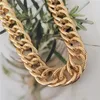 Chains Trendy Gold Color Plating Chunky Chain Heavy Necklace For Women Man Unisex Bohemia Vintage Gorgeous Jewelry Accessory