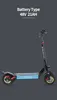 Yeni Obarter X1 Elektrikli Scooter Yetişkinler 53km/H E Scooter 10 inç Off-Road Scooter Arka Motor 48V1000W21AH Katlanabilir E-scooter