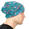 Bérets beau motif amoureux flamant rose Slouchy Beanie hommes femmes tendance hiver chaud Skullies bonnets chapeau adulte tricoté Bonnet casquette