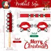 Dekorativa figurer Sleigh Bells Set Wrist Band Jingle Musical Tood Handheld For Party Family Gift