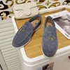 Casual Schoenen voor Heren Dames Zomer Charms Walk Suede Mocassins designer sneakers Leren Loafers roze zwart loropiana heren dames buitensporttrainers