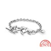 Charmarmband Trending 925 Sterling Sier Armband Knutt hjärta T För europeiska Pandora Womens smycken Fashion Drop Delivery Dhion