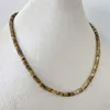 Цепи 2 4 мм ожерелье Dalmation Jaspers Heishi Delicate 2023 Choker Beads Chain Goth Chocker Jewelry Jewelry Tow
