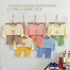 Pyjama's ins Baby Sets Boneless High Taille Suit Modal Kids Airconditioning Sleepwear Jongens Meisjes huishoudelijke kleding Groothandel