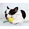 Hond Speelgoed Kauwt Maïs Molaire Stok Pet Training Bite Tandenborstel Met Katoenen Touw Puppy Chew Drop Levering Thuis Tuin Dh7Jp