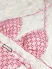 Mix 2 Styles baddräkt klassiker Brown Bikini Set Women Fashion badkläder i Stock Bandage Sexiga baddräkter med Pad Taggar #369