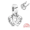 Charms 925 Sterling Sier Open Heart Fire Box Suspension Hanging Pendentif Pandora Bracelet Womens Wedding Party Jewelry Drop Delivery Dh9Ek