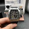 Superclone RM030Watches Wristwatch 디자이너 고급 남성 기계식 감시 레저 030 자동 ers 화이트 스틸 케이스 테이프 시계 SWIS PT3N
