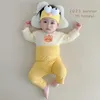 Pyjama's ins Baby Sets Boneless High Taille Suit Modal Kids Airconditioning Sleepwear Jongens Meisjes huishoudelijke kleding Groothandel