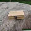 タバコのケーススモーク木製の隠し場箱、雨のある手作りの木製タバコと喫煙パイプのためのハーブストレージドロップデリdhqrh