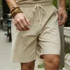 Men's Shorts Cotton Linen Shorts Men Big Tall Summer Plus Size 2XL 7XL 8XL 15XL 14XL 200KG Elastic Waist Casual Flax Male Beach Linen Clothes L230520