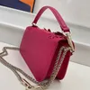 Luxury Designer Tote Bag Flower crossbody bag Leather handbag Shoulder wallet Metal chain magnetic buckle switch Messenger handbags fashion women's purse
