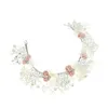 Headpieces FG0130A Mori Bridal Wreath Headwear Pearl Pink Small Flower pannband Tillbehör Angel Parentchild Costume Drop Delivery We Dh1yo