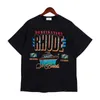 23SS Classic Letter Print Rhude T Shirt Uomo Donna Taglia EU 100% cotone Rhude Top Tees High Street Summer Hippie Clothes 9HRJ