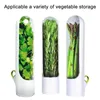 Bottiglie di stoccaggio Contenitori di coriandolo per frigoriferi Fresh Keeper Conservazione di verdure Bottiglia Menta Prezzemolo Asparagi Mantiene