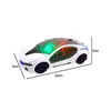 Diecast Model car 3D LED Car Toys Flashing Light Car Toys Avoid Obstacles Automatically Turn Music Sound Electric Toy Car Kids Children Gift Toy 230526