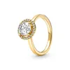 Para pierścieni 2023 925 Sterling Sier Golden Fashion Classic Pierścień nadaje się do damskich akcesoriów biżuterii pandora