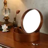 Caixas de armazenamento MirormIrror Caixa de maquiagem vazia Artista de design pequeno Organizador de quarto vintage Maquillaje Organizador de casa