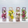 Gift Wrap 1pc Portable Flower Boxes Foldable Paper Handy Bags Handbag Florist Bouquet Packaging Box for Wedding