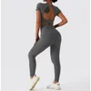 Yoga outfit Ribbed Yoga Set Women Suit For Fitness Sportswear Seamless Sports Sport Träning Kläd Tracksuit Sport outfit Gymkläder slitage 230526
