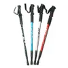 Trekking Poles 2PCSpair 135cm Aluminium utomhus vandring anti chock promenad pinnar teleskop vandring klättring stolpar ultralätt promenad käppar 230613