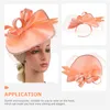 Bandanas Cocktail Party Hat Wedding Headpiece Bride Tea Headgear Dress Hats Women Abs Hairband Miss Vintage Bridal Headband