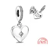 سحر 925 Sterling Sier Open Heart Fire Box تعليق معلقة قلادة Pandora سوار Womens حفل الزفاف مجوهرات التسليم DH9EK