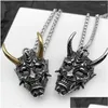 Hangende kettingen prachtige gotische spookmasker ketting heren klassieke retro punk hiphop rock sieraden Halloween cadeau dz664 drop dh6hs